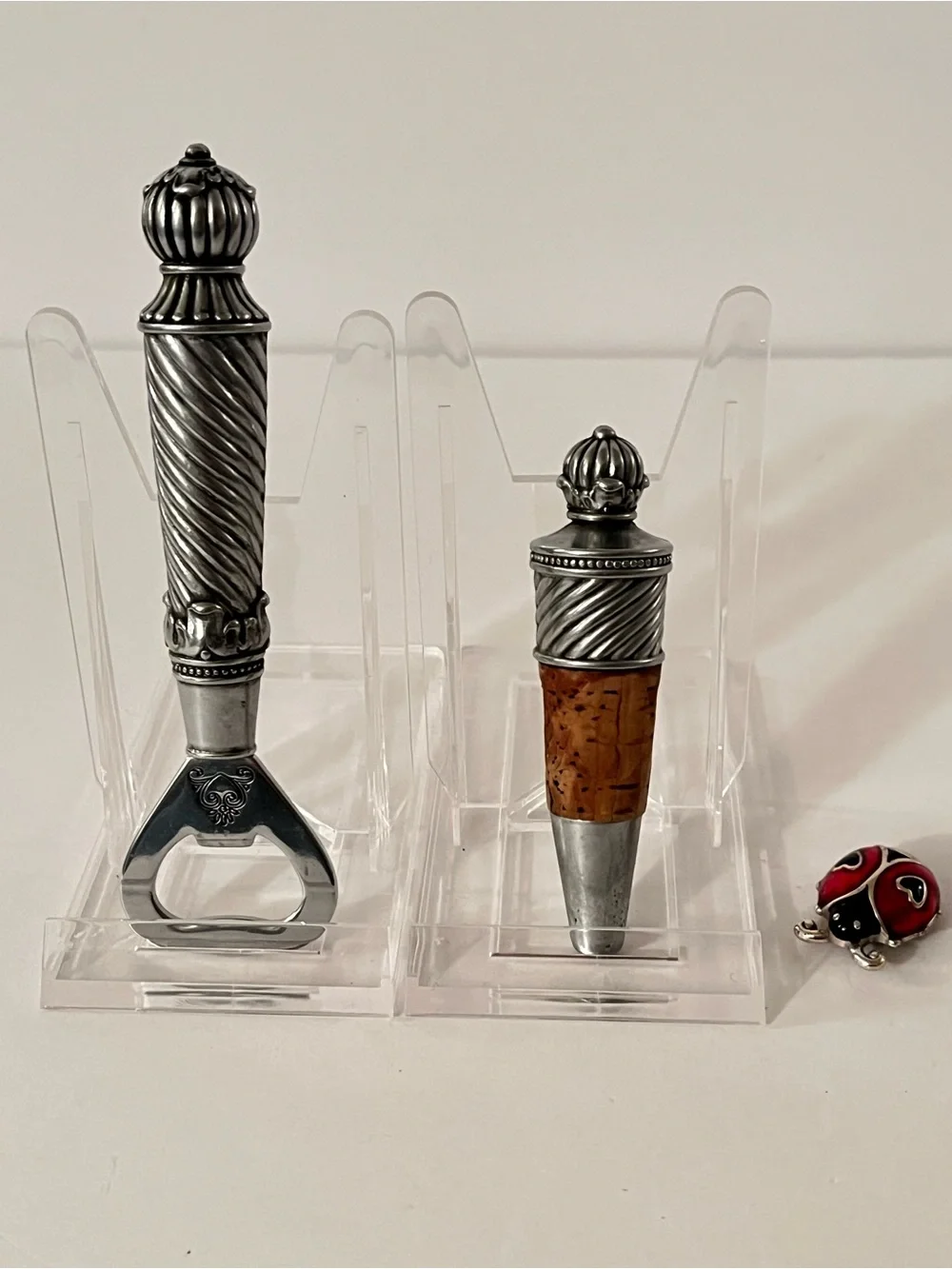 Vintage Brighton Barware - Bottle Opener & Wine Stopper 2-Piece Collection